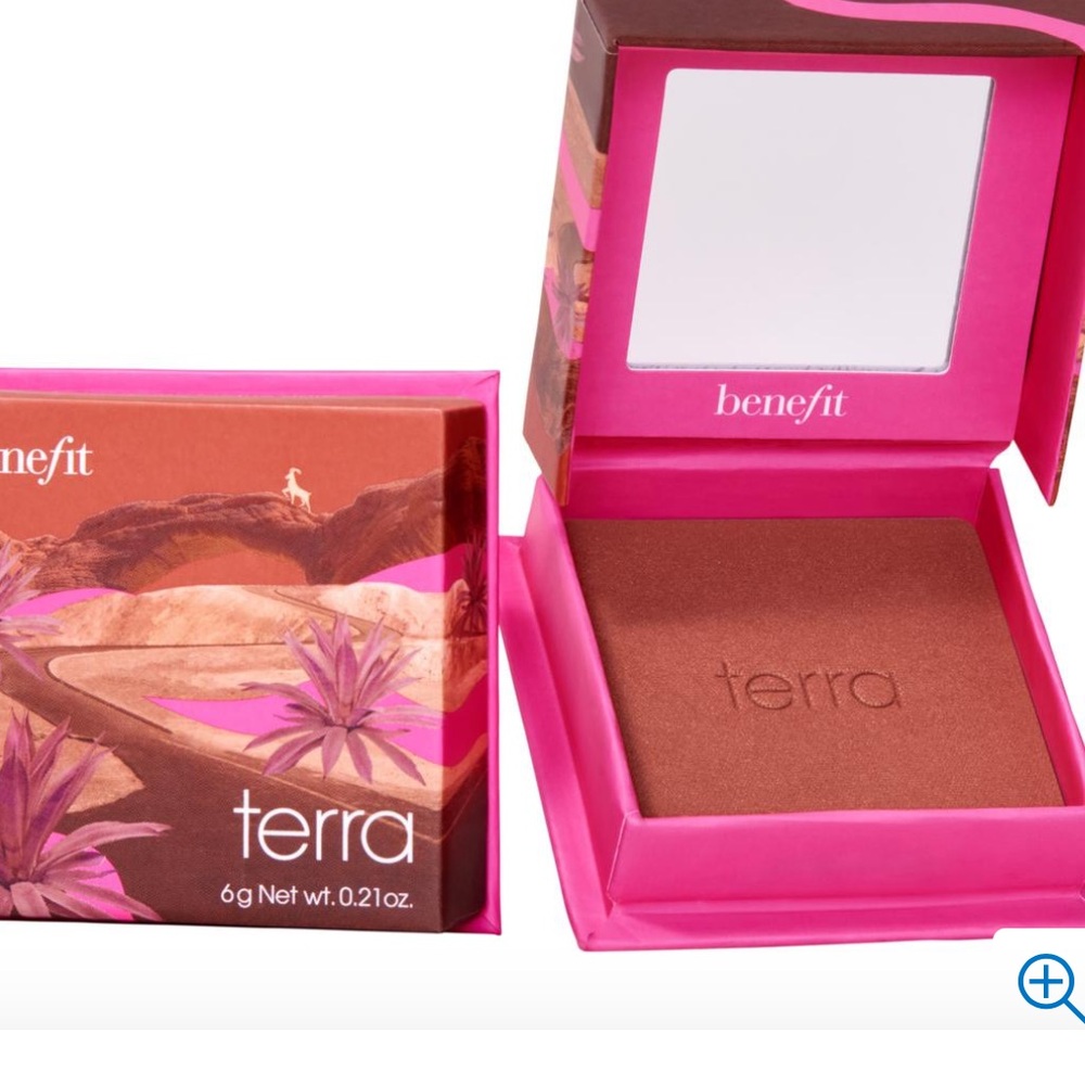 Benefit Cosmetics Terra Blush golden brick-red blush with soft-shimmer finish